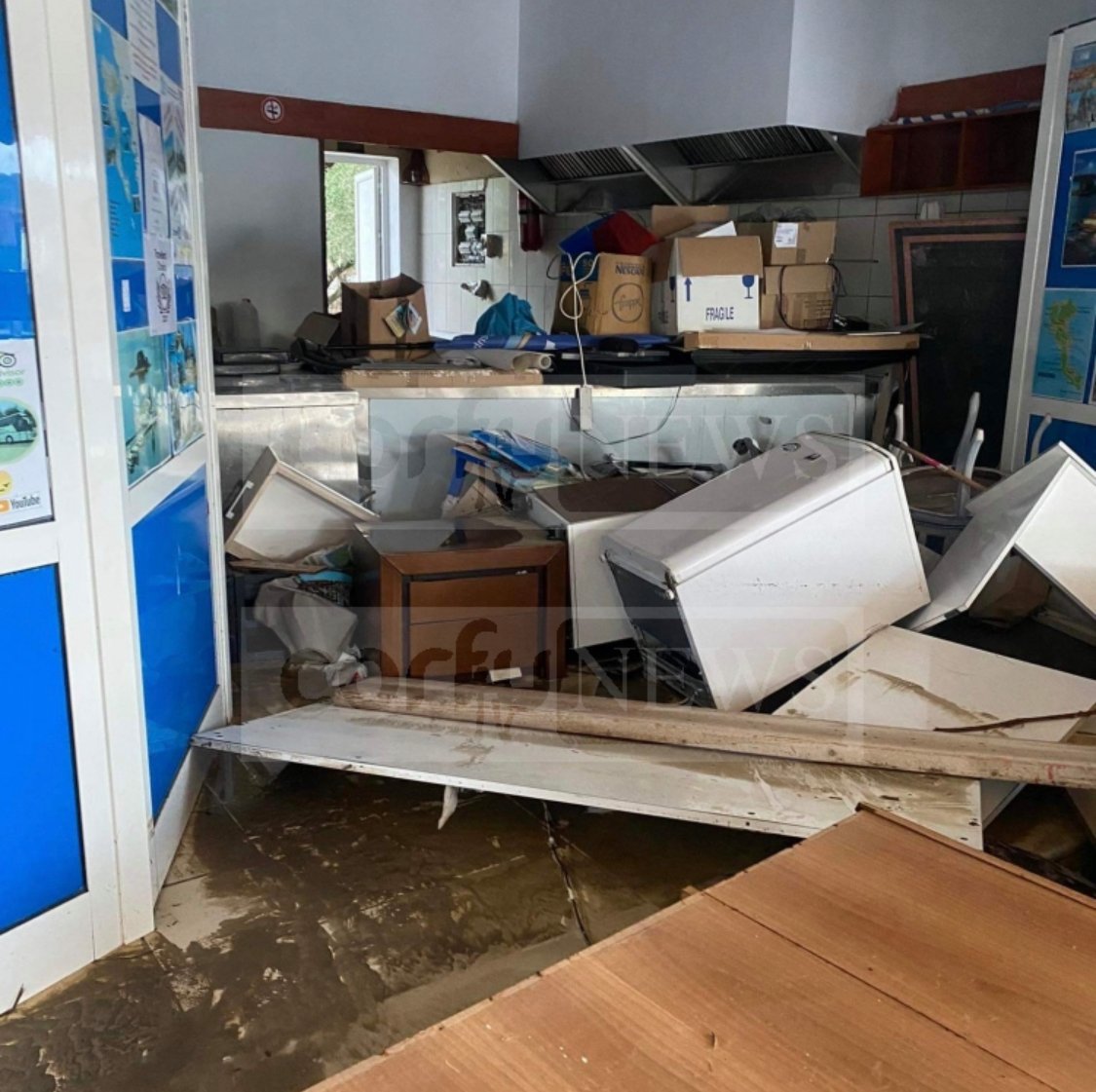 Πολλές ζημιές και αποκλεισμένα χωριά στην Κέρκυρα