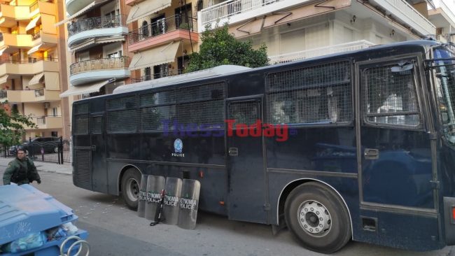 Θεσσαλονίκη: Ισχυρή αστυνομική δύναμη στο ΕΠΑΛ Σταυρούπολης