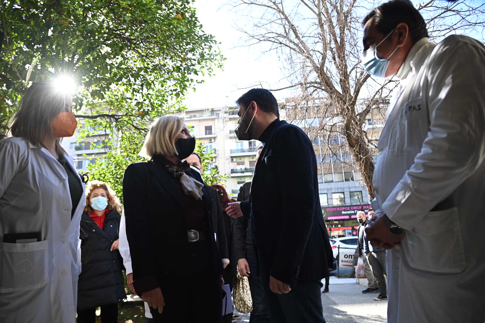 Επίσκεψη Ανδρουλάκη στο Κέντρο Υγείας Αλεξάνδρας