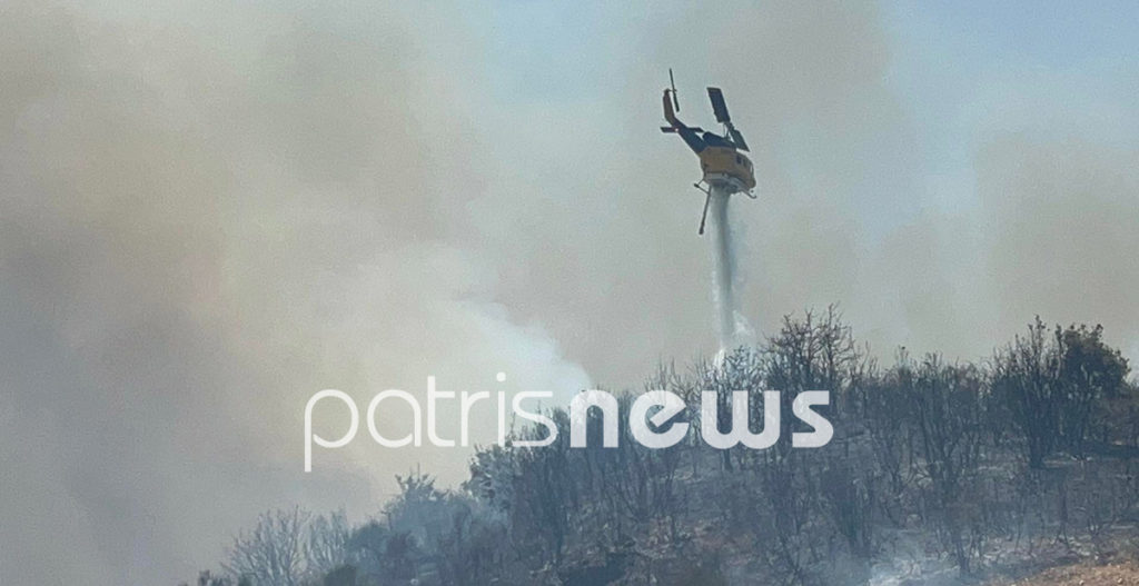 Φωτιά στα Άγναντα Ηλείας: Κοντά στον οικισμό οι φλόγες - Ένας πυροσβέστης τραυματίας
