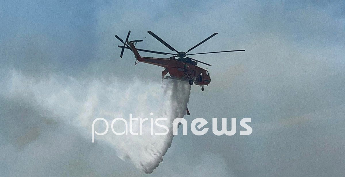 Φωτιά στα Άγναντα Ηλείας: Κοντά στον οικισμό οι φλόγες - Ένας πυροσβέστης τραυματίας