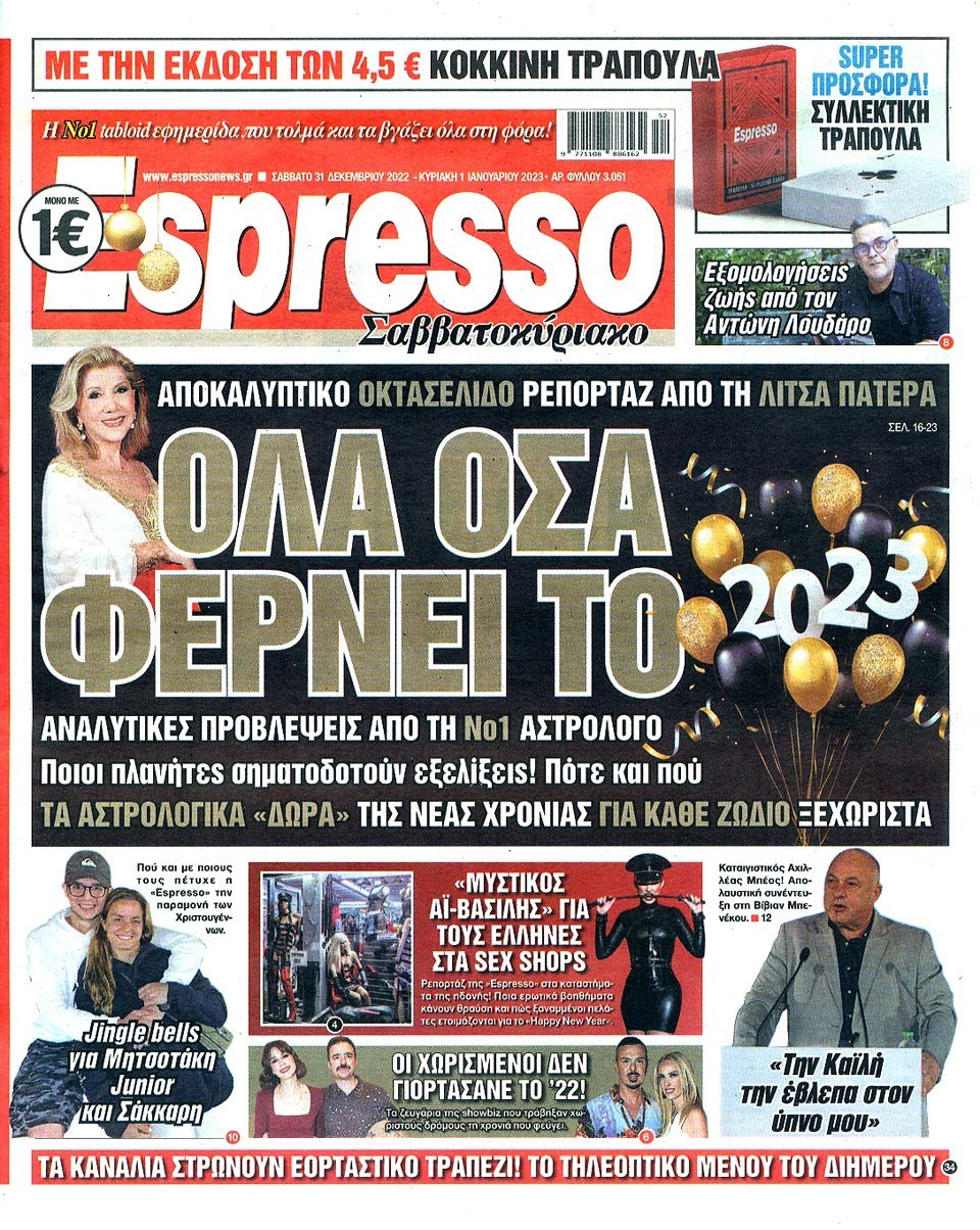 Τα πρωτοσέλιδα των κυριακάτικων εφημερίδων