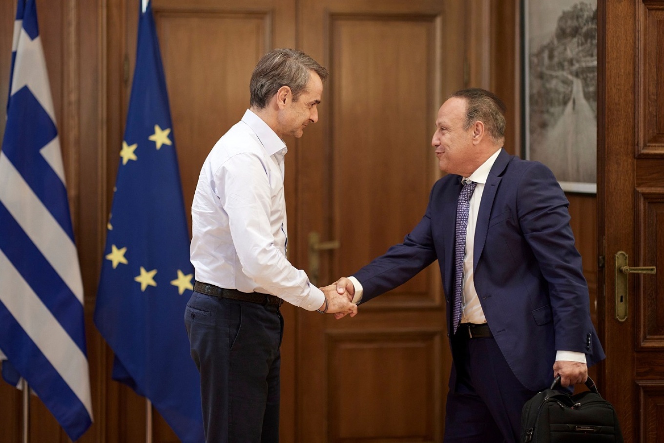Μητσοτάκης: Συναντήθηκε με τον Αγγελούδη