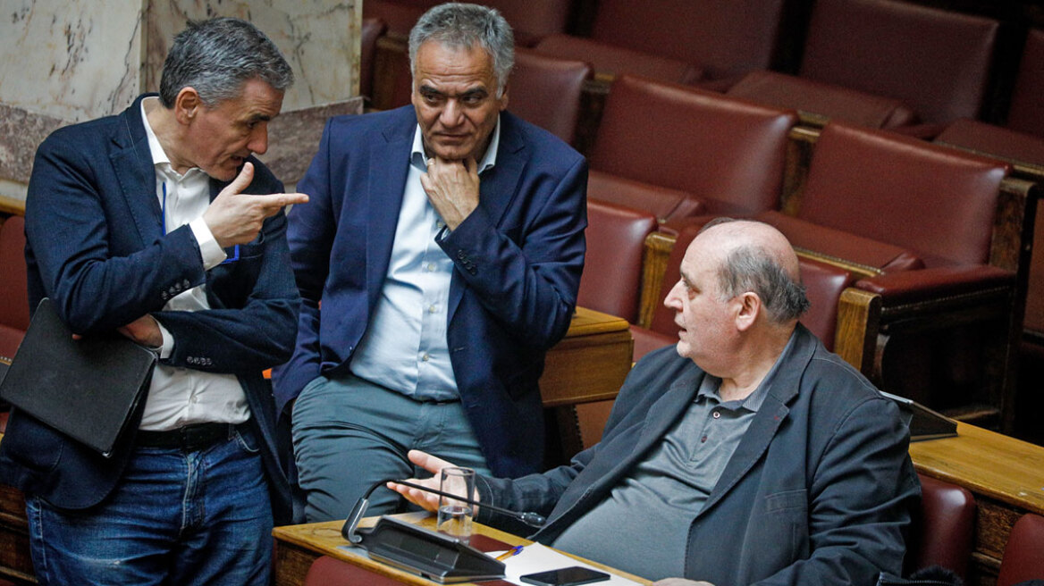 Πάνος Σκουρλέτης Ευκλείδης Τσακαλώτος Νίκος Φίλης