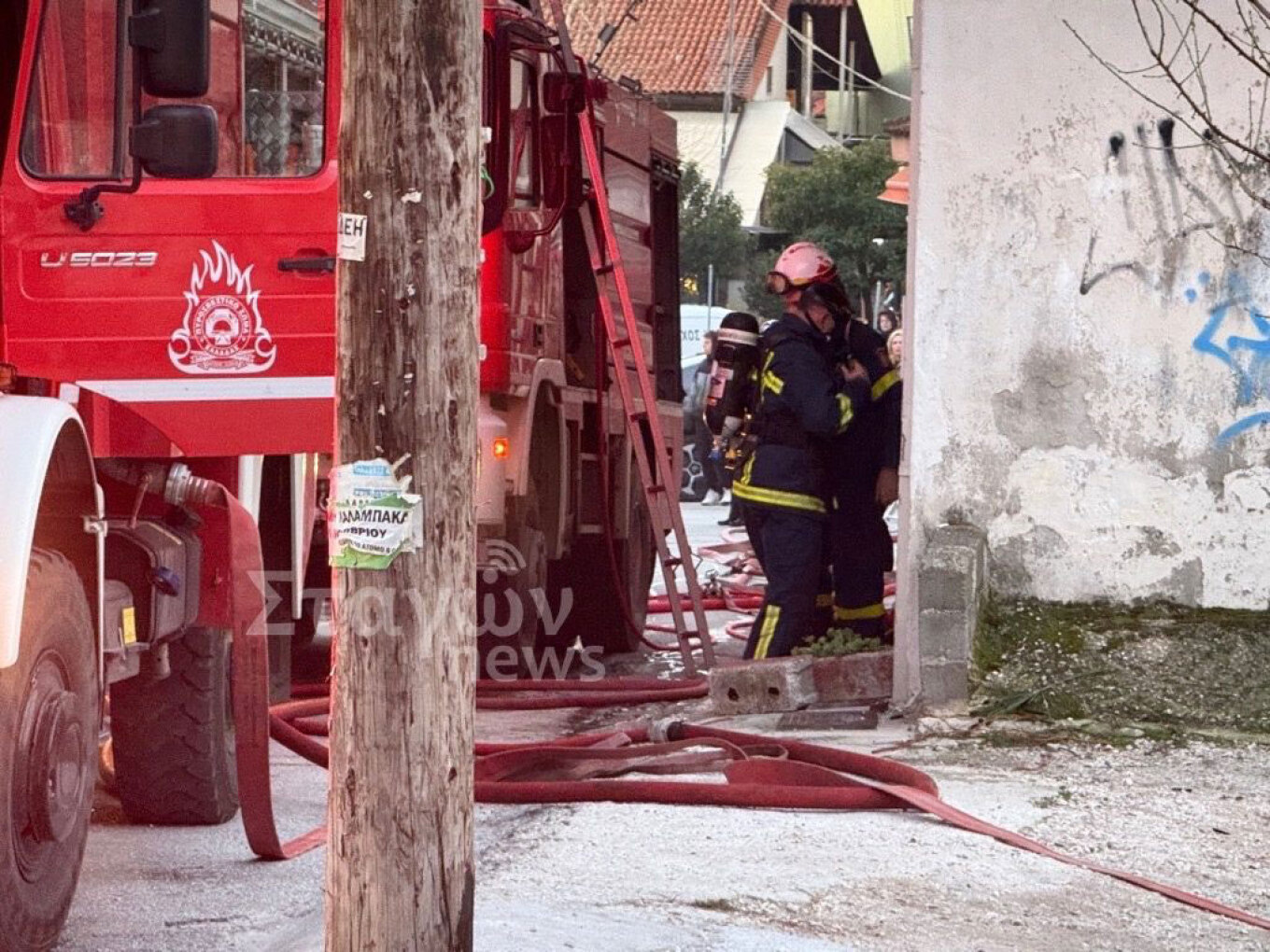 Καλαμπάκα: Φωτιά σε ξενοδοχείο