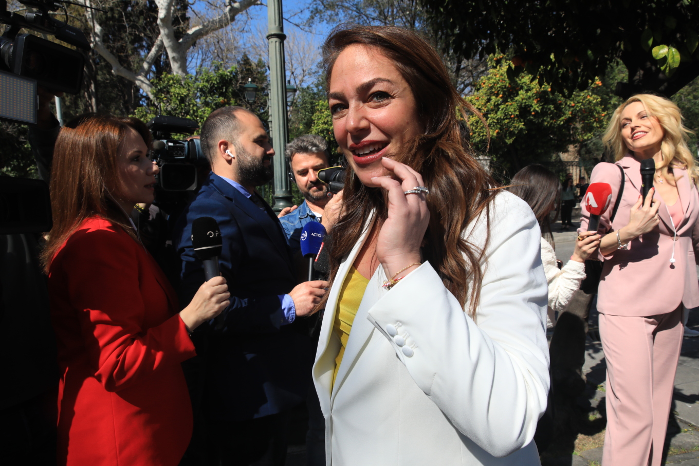 η υπουργός Κοινωνικής Συνοχής και Οικογένειας, Δόμνα Μιχαηλίδου