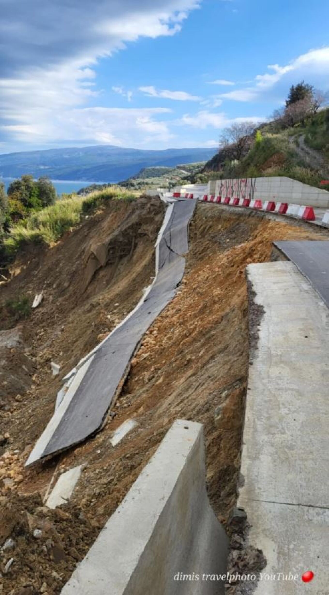 Κατέρρευσε ο νέος παραλιακός δρόμος που θα ενώνει τη Λάρισα με τη Μαγνησία