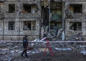 Ουκρανία: Εικόνες σοκ από τους βομβαρδισμούς στο Κίεβο (Video)