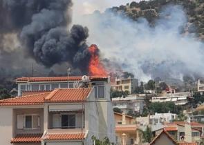 Υπό έλεγχο η φωτιά στη Λούτσα (Photos)
