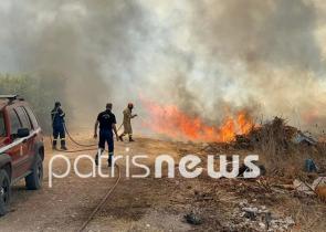 Σε ύφεση η πυρκαγιά στην Ηλεία: Απομακρύνθηκαν προληπτικά κάτοικοι στην Σπιάτζα (Photos)
