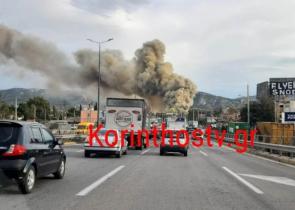 Ασπρόπυργος: Υπό μερικό έλεγχο η φωτιά στο εργοστάσιο διαχείρισης αποβλήτων (Photos)