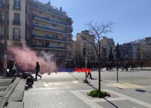Θεσσαλονίκη: Επεισόδια μετά την πορεία για τα Τέμπη (Photos)