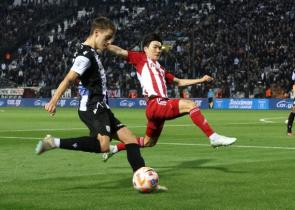 «'Αλωσε» την Τούμπα (1-0 τον ΠΑΟΚ) και τερμάτισε τρίτος ο Ολυμπιακός