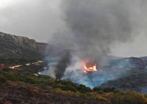 Φωτιά στο Σκοπευτήριο Καισαριανής - Κινητοποίηση της Πυροσβεστικής