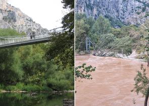 Στα 18 μέτρα το ύψος του νερού στην Κοιλάδα των Τεμπών (Video&Photos)