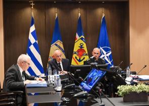 Defense Min Dendias participates in online meeting of Ukraine Defense Contact Group
