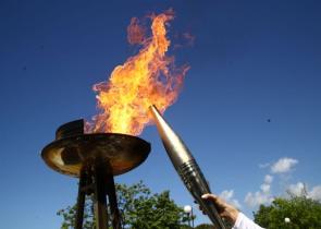 Olympic flame hand over ceremony on Friday
