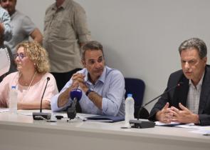 Σε εξέλιξη η σύσκεψη υπό τον Μητσοτάκη για τις καμένες εκτάσεις στην Αττική