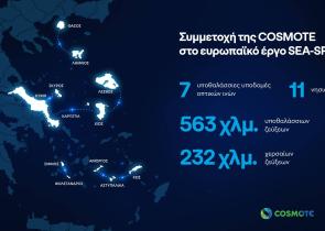 Υποθαλάσσιο δίκτυο υψηλών ταχυτήτων στο Αιγαίο με τη συμβολή της COSMOTE