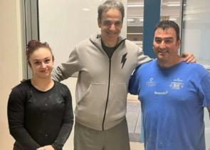 Μητσοτάκης: Επισκέφθηκε την αίθουσα της άρσης βαρών του ΟΑΚΑ