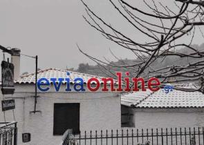 Εύβοια: Το έστρωσε στη Σέτα – Υπέροχες εικόνες από το χιονισμένο τοπίο