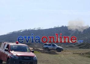 Εύβοια: Ελεγχόμενη έκρηξη στην οβίδα που εντοπίστηκε σε παραλία (Photos)