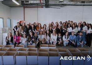 «AEGEAN Easter Crew»: Η εθελοντική ομάδα εργαζομένων πραγματοποίησε μια ακόμη Πασχαλινή δράση προσφοράς και αλληλεγγύης